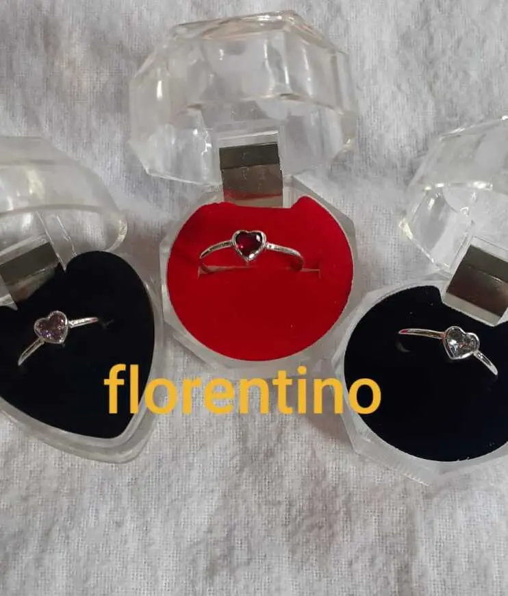 Anillos corazón en plata - Joyería La Filigrana Trujillo