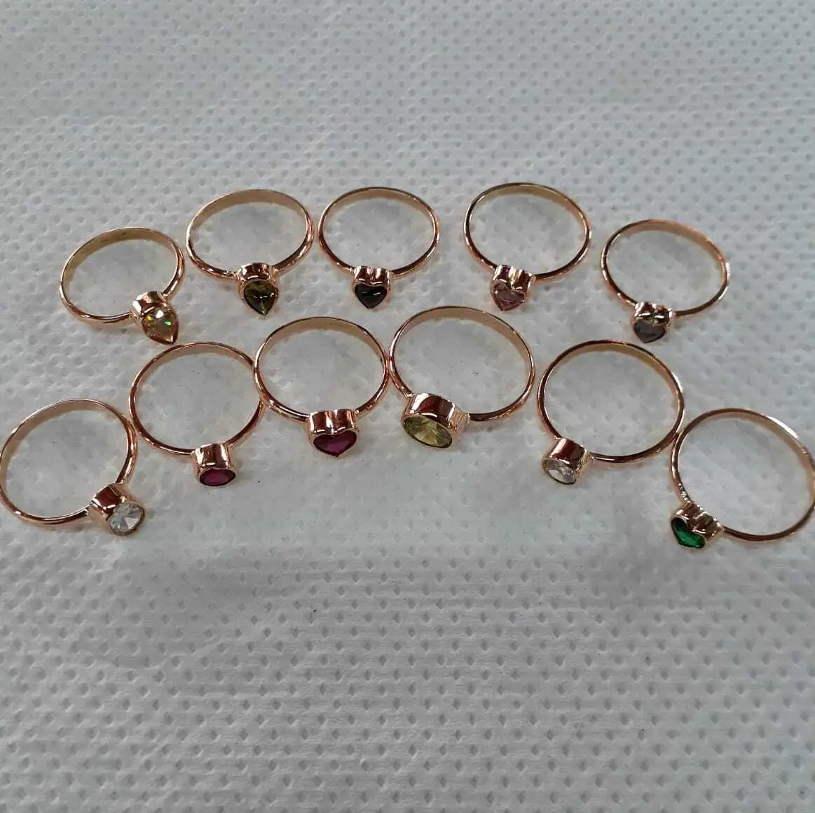 Anillos corazón en oro - Joyería La Filigrana Trujillo