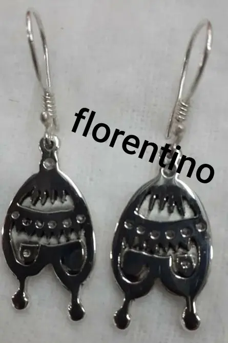 Aretes chullo en plata - Joyería La Filigrana Trujillo