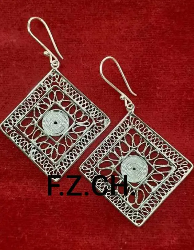 Aretes de plata 9.50 en filigrana - Joyería La Filigrana Trujillo
