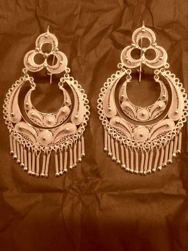 Aretes de plata. - Joyería La Filigrana Trujillo